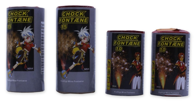 Nova - Junior chock fontæne sortiment - 4 stk. pr. pakke