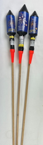 Nova - Raket sortiment - 2 stk. Guldstøv & 1 stk. Sølv Palme - Tilbud